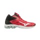 Scarpe da Pallavolo / Volley Uomo - Mizuno Wave Lightning Z5 Mid - Col. Nero/Rosso